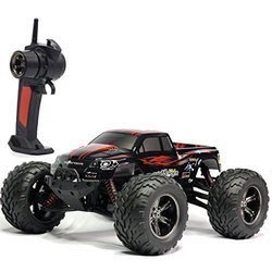 A monster truck RC car which can run on rugged terrain