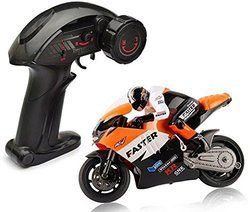 A RC motorcycle car for kids between age of 5 and 7