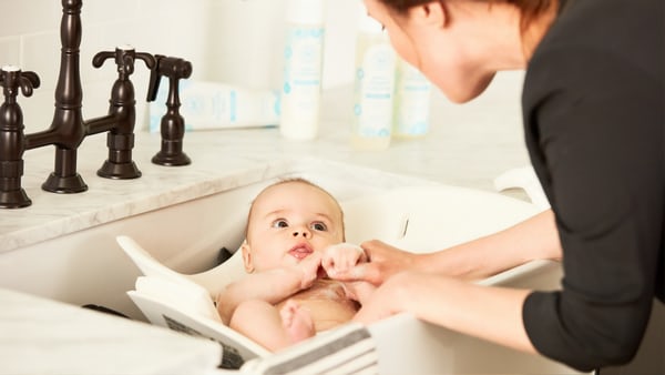 baby bath time