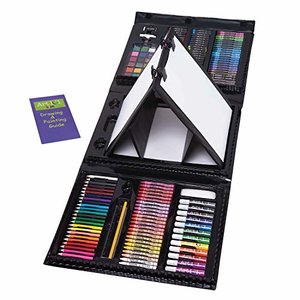 Art 101 USA 179-Piece Double Sided Trifold Easel Art Set