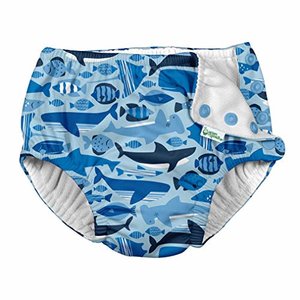 i play. by green sprouts Baby Reusable Swim Diaper, Blue Undersea