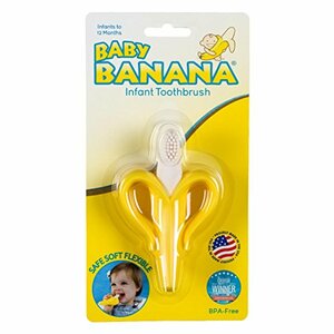 Baby Banana Training Teether and Toothbrush for Baby