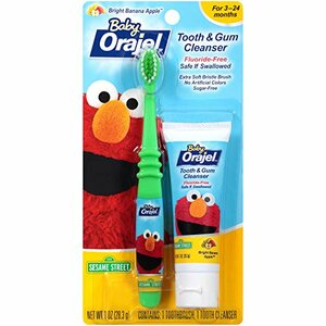 Orajel Elmo Tooth & Gum Cleanser with Toothbrush