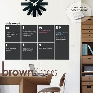 brownshades Modern Chalkboard Weekly Planner
