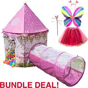 Playz 6-Piece Princess Castle Play Tent