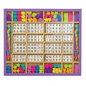 Melissa & Doug Deluxe Wooden Stringing Beads