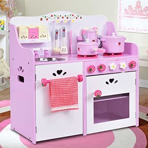 HONEY JOY Kitchen Play Set, Pink Strawberry